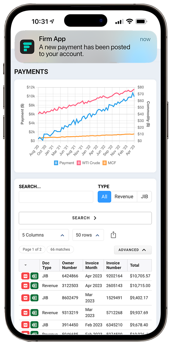 Mobile payments view