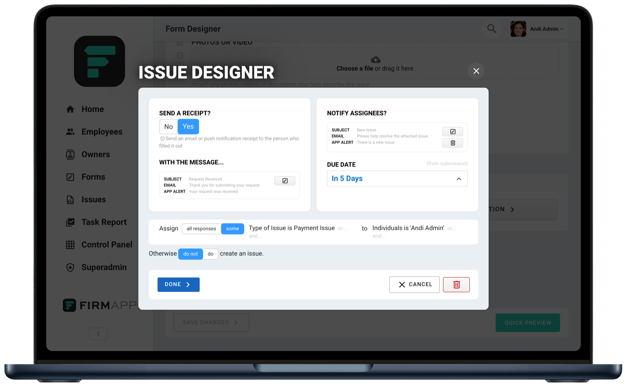 Workflow configuration